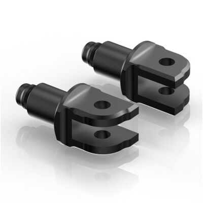 Adaptér pro stupačky řidiče RIZOMA pro motocykly SUZUKI GSR750, GSXR 600/750/1000, hliník